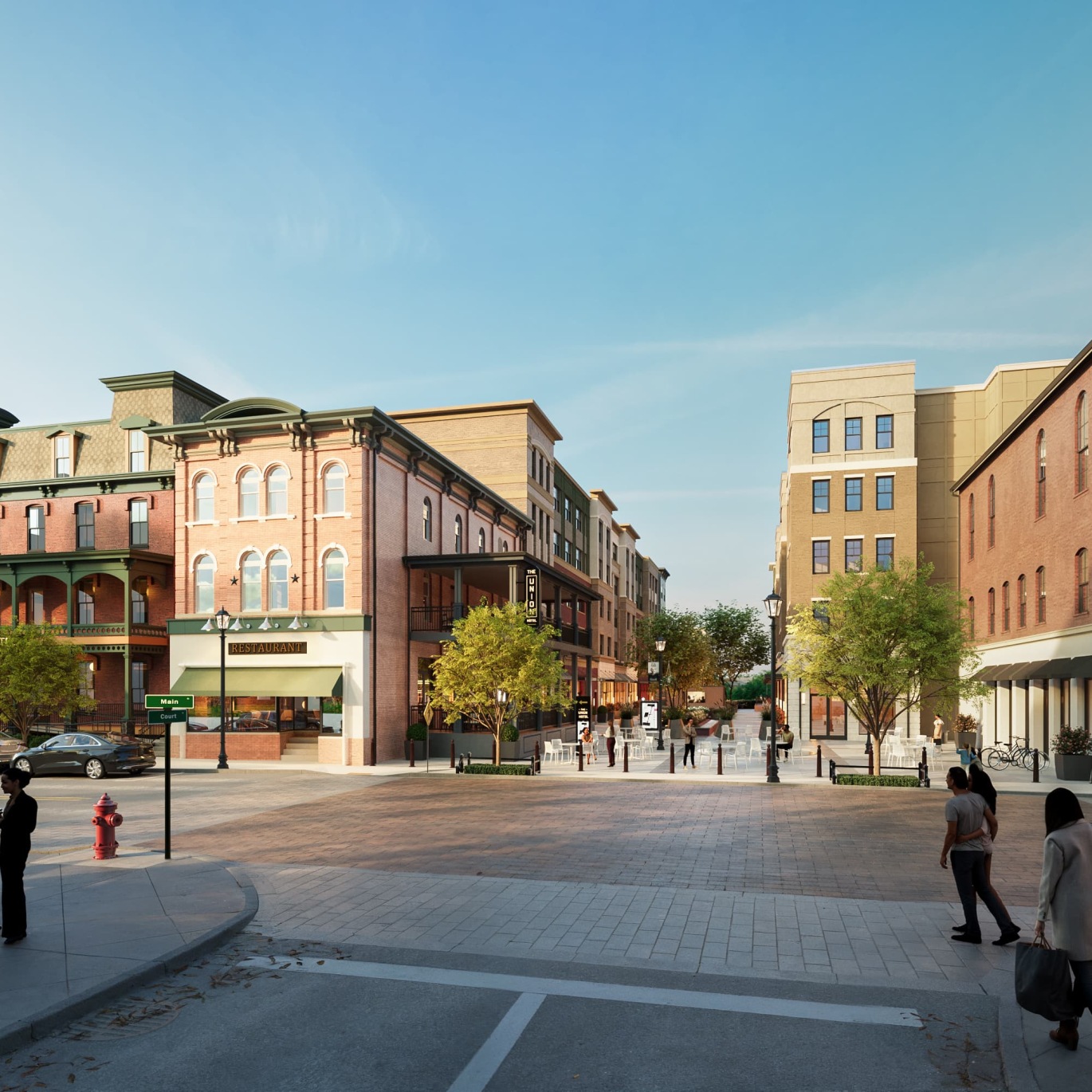 street and buildings
